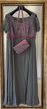 Abendkleid Damen, Kleid Brautmutter mit Tasche Gr. 46/48 by Lucja Stenzel