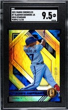 2021 Panini Chronicles #7 Vladimir Guerrero Jr. Gold Standard SGC 9.5 Purple /25