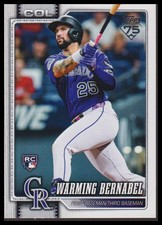 2026 Topps #55 Warming Bernabel Colorado Rockies