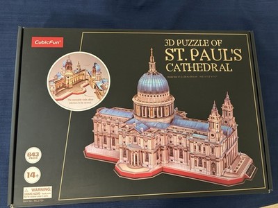 CubicFun St. Paul's Cathedral 3D Puzzle 643 Pieces Architecture Cardboard Model