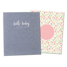 Baby Memory Book For Girls, First Year Baby Book Keepsake for Milestones, Lin...