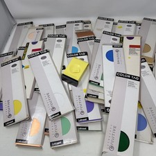 Large Lot 46 Vintage Letraset Color Tags
