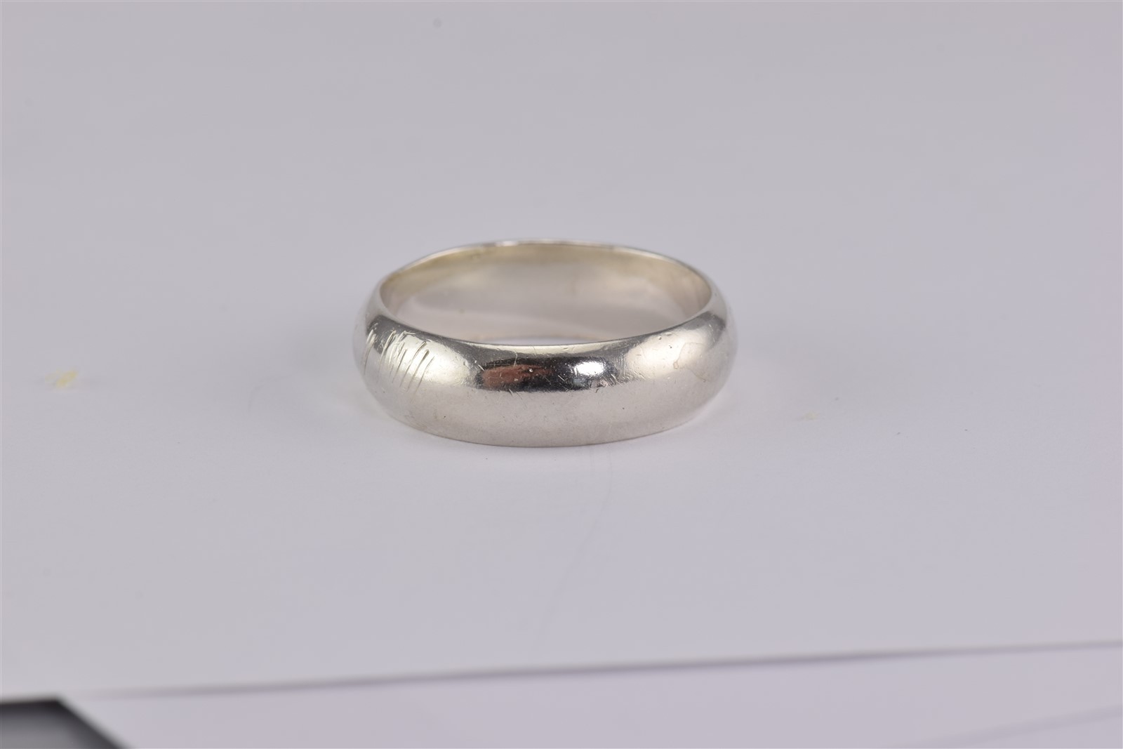 Sterling Silver Solid Rounded Side Simple Band Ri… - image 2