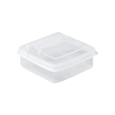 1 Stück Käsebehälter in Scheiben für Kühlschrank, Klar Kunststoff Butterblock Käsescheibe 