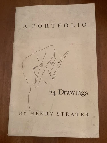 A Portfolio Twenty-Four Drawings by HENRY STRATER -1963 RARE -Framable Prints
