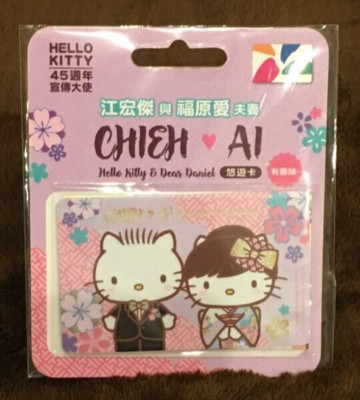 Hello Kitty Taiwan MRT Easy Card Anniversary 50 Years Ai Fukuhara JAPAN NEW