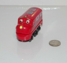 Chuggington Wooden Railway Train Engine - Light Up Wilson - Works w Thomas BRIO