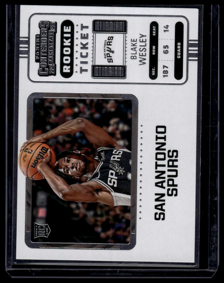 2022-23 Panini Contenders #133 Blake Wesley Rookie Auto RC,AU