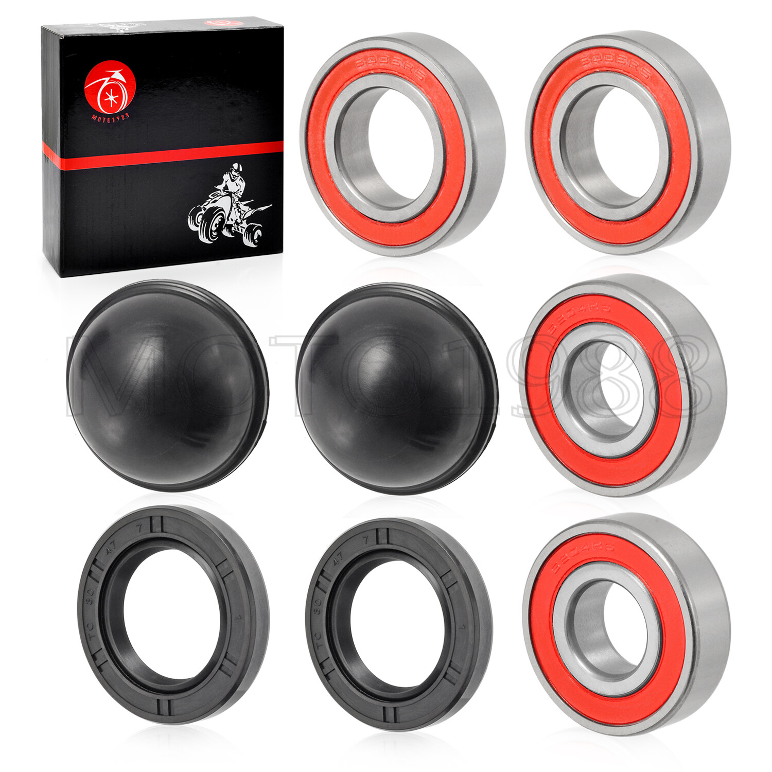 Front Wheel Bearing Seal Kit For Yamaha Golf Cart G2 G8 G9 1985 1986 ...