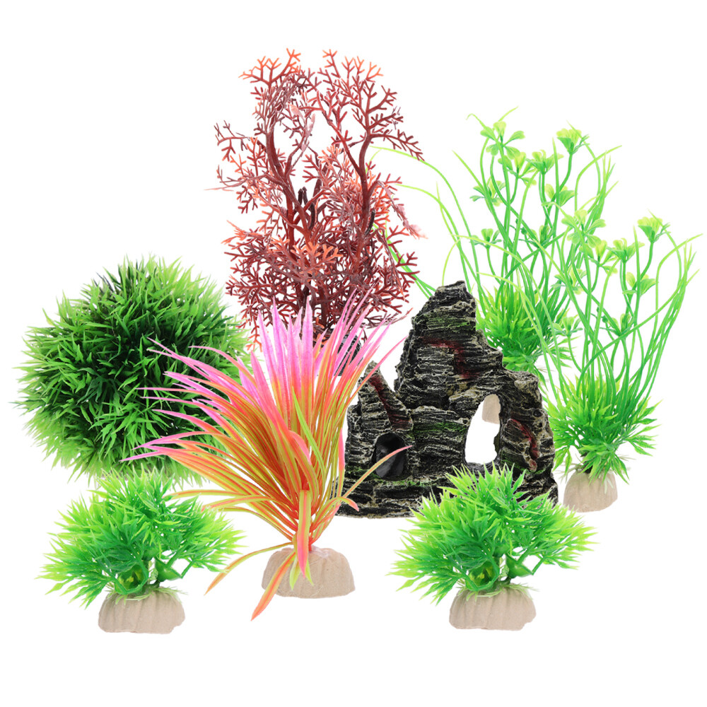 Fish Tank Decorations Freshwater Aquarium Plants Fish Tank Cave eBay