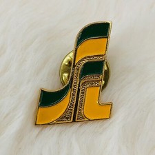 Prendedor de solapa con logotipo esmaltado de la Federación Sindical de Saskatchewan de colección