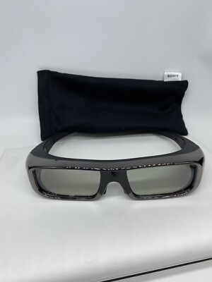 3x Sony 3D Glasses w Pouches Lot Black TDG-BR100 Blue & Pink TDG