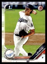 2019 Bowman Draft #BD-132 Jimmy Lewis Los Angeles Dodgers