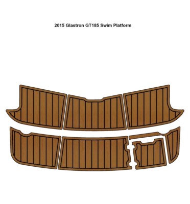 2015 Glastron GT185 Swim Platform Boat EVA Foam Faux Teak Deck Floor Pad Mat-