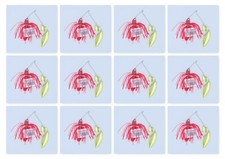  (12) Strike King BIN 1/2 Oz Red Gold Willow Leaf SpinnerBaits GMB12D-69G New