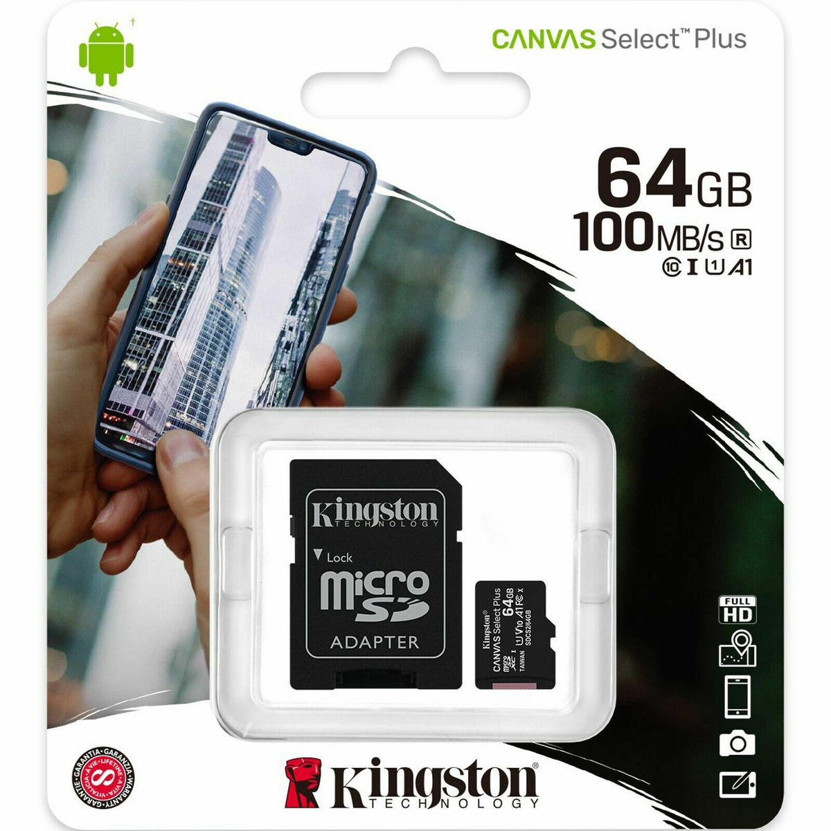 Kingston 64GB Micro SD Memory Card For GoPro Hero4 Session Action