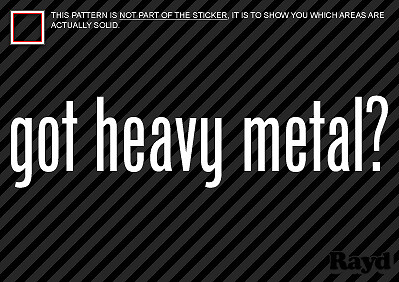 (2) Got Heavy Metal Sticker Decal - Bild 1 von 1