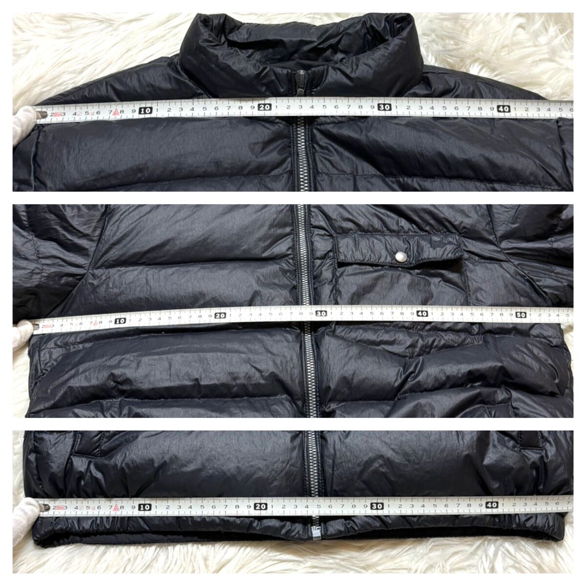 Genuine Catalog Model Moncler White Patch V BETU Down Jacket Genuine Catalog Model Moncler White Patch V BETU Down Jacket