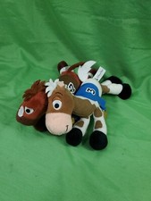 Official Disney Parks Toy Story Bullseye Race Horses Set of 2 Plush Toys 8"