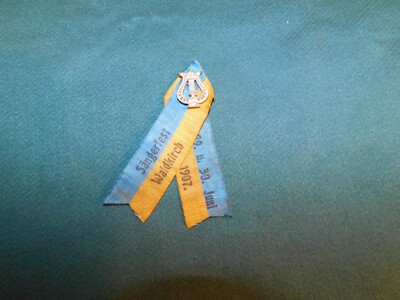 Waldkirch Song Festival Ribbon Pin 1907
