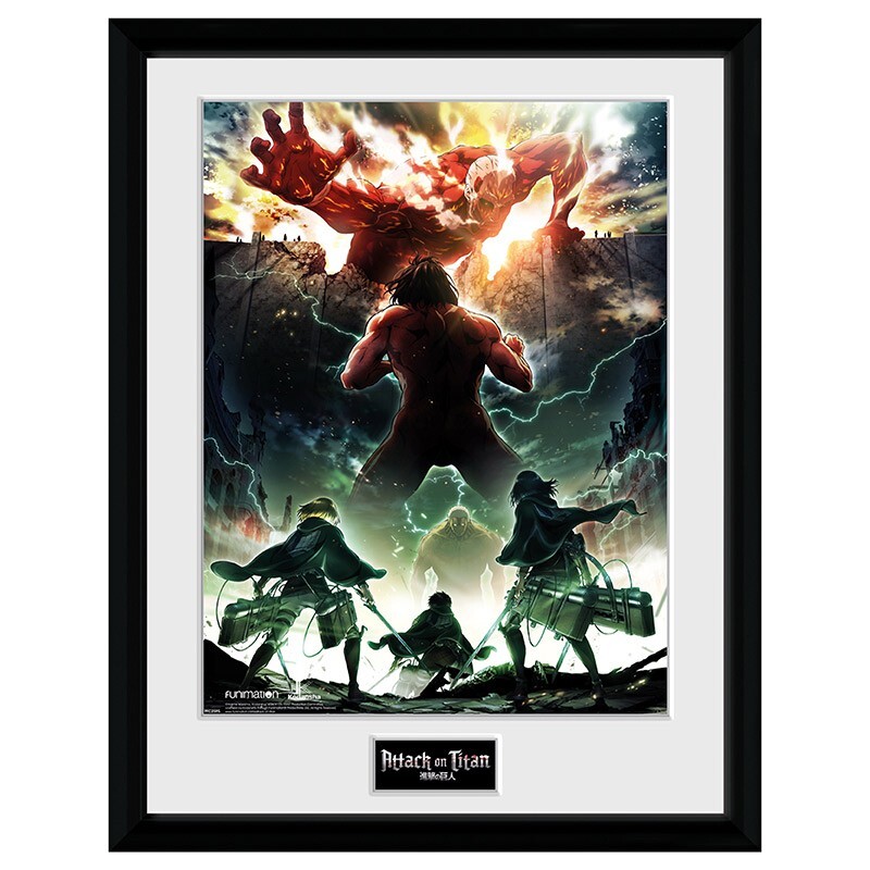 Attack On Titan Quadretto Con Cornice Framed Print Key Art (30.5 x 40.6cm)