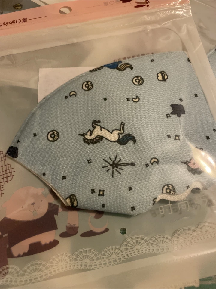 Kids Face Mask Unicorn 10PK! Cover Washable Reusable Protection Breathable - Image 2 of 3