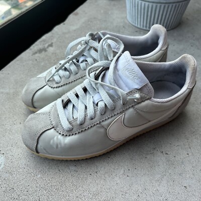 Nike Women's Classic Cortez Nylon Pure Platinum White Shoes