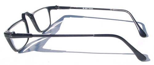 NWT Vintage 90's Carbon Fiber Rectangle Half Frame Reading Glasses +2.50 (Black) - Picture 2 of 3