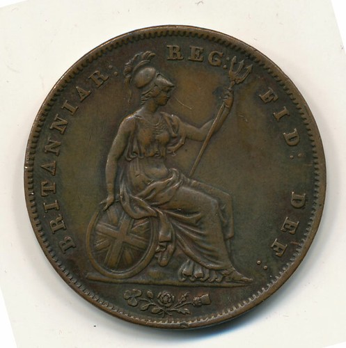 GREAT BRITAIN - 1 Penny 1844. (Victoria) High quality. (GB021) - Picture 2 of 2