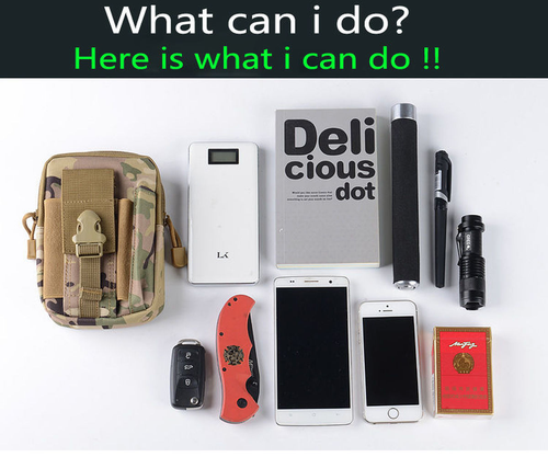 Men's Tactical Molle Pouch Compact Utility Belt Waist Bag Cell Phone Holster US - 第 9/32 張圖片