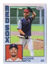 Mookie Betts 2019 Topps Chrome Baseball 1984 Insert #84TC-20 Boston Red Sox