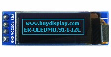 0.91 inch Blue 128x32 I2C OLED Display Module for Arduino,Raspberry Pi w/Library