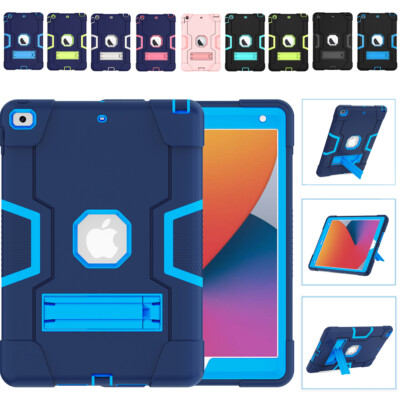 For iPad A16 11th/10th/9th/8th/7th Gen 10.2'' Heavy Duty Shockproof Stand Case US
