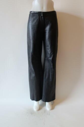 WOMENS JOHN CARLISLE ESSENTIALS BLACK LEATHER PANT