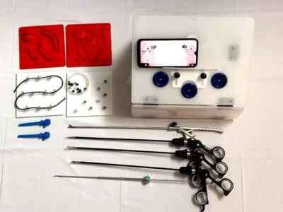 Laparoscopic Simulator Training Box Virtual Endotrainer Carry-on Foldable kit
