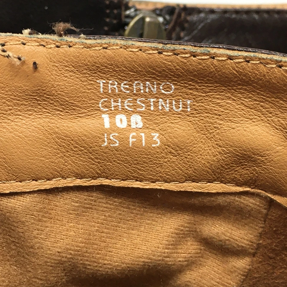 Earthies Treano Ankle Boots Booties Shoes Womens Size 10 Brown Leather Side Zip - Image 2 of 4