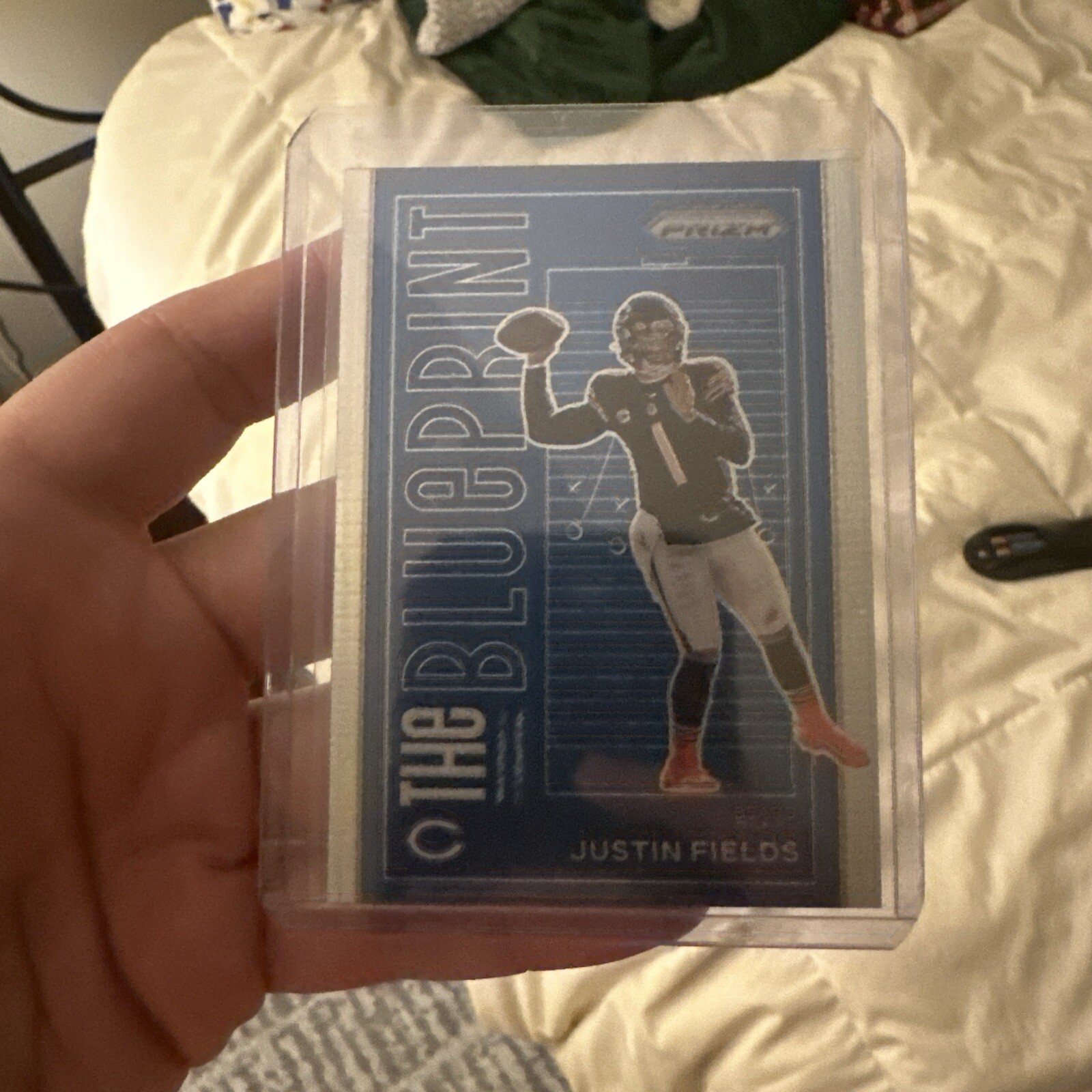 2023 PANINI PRIZM JUSTIN FIELDS THE BLUEPRINT INSERT SSP #BP-15 CHICAGO BEARS