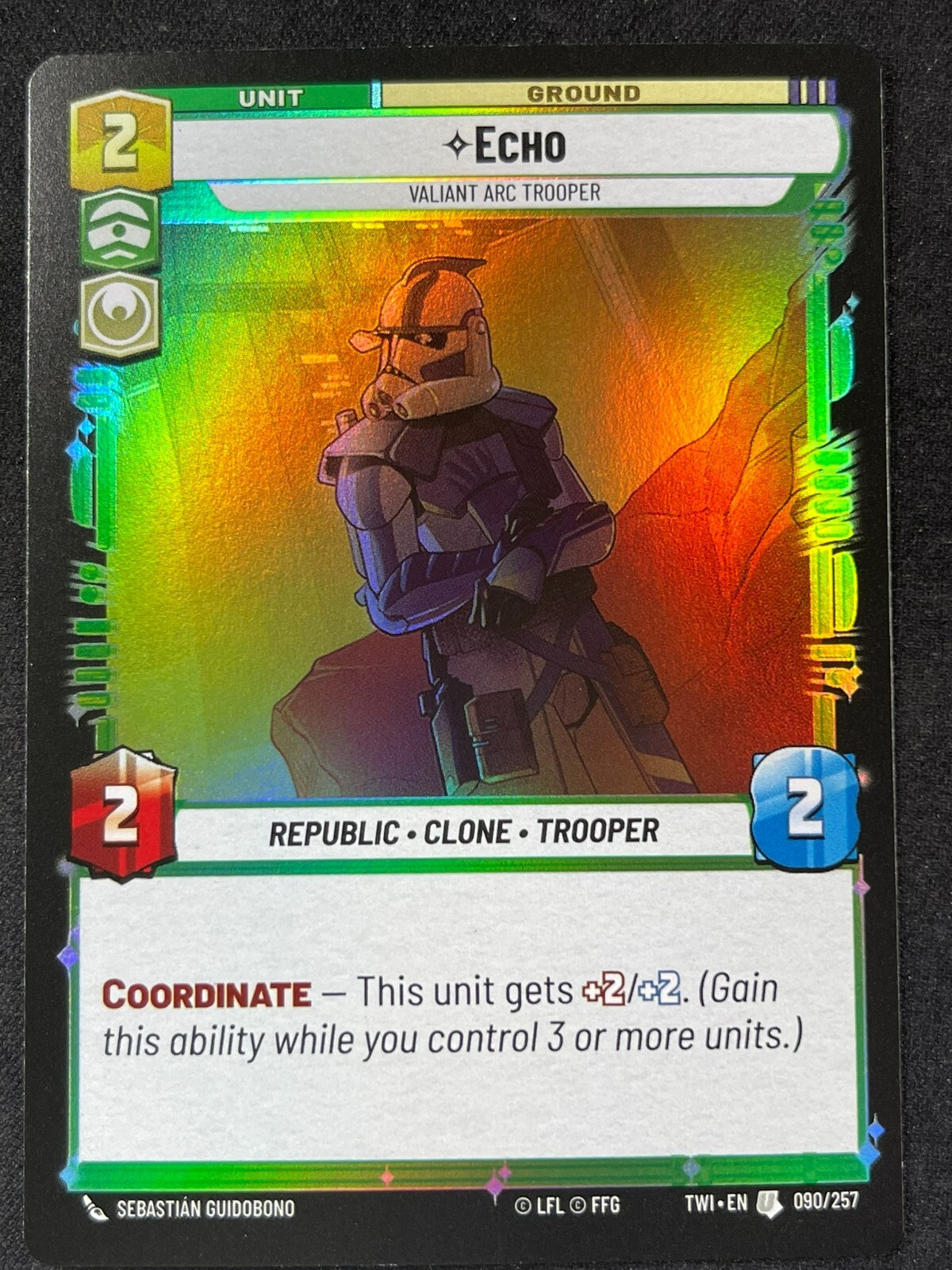 Star Wars Unlimited, Twilight of the Republic - Echo Foil