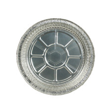 400 Pack Disposable Round Aluminum Foil Take-Out Pans with Plastic Lids 7 inch.