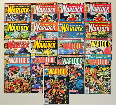 Power of Warlock #1, 2, 2, 2, 3-15 Marvel Comic Lot Bronze Age Run Lot-17