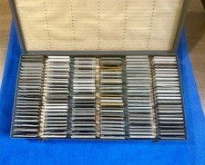 Vtg Brumberger 35mm Slide Storage Box Metal Case 150 Slots 275 Slides 1950s 60s