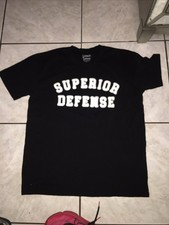 Superior Defense Mens T Shirt Size XL Made In USA Black Used
