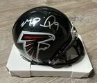 Michael Penix Signed Autograph Falcons Riddell Mini Helmet Beckett COA