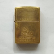 1987 ZIPPO LIGHTER Vintage Hong Kong Solid Brass Accendino Feuerzeug Briquet