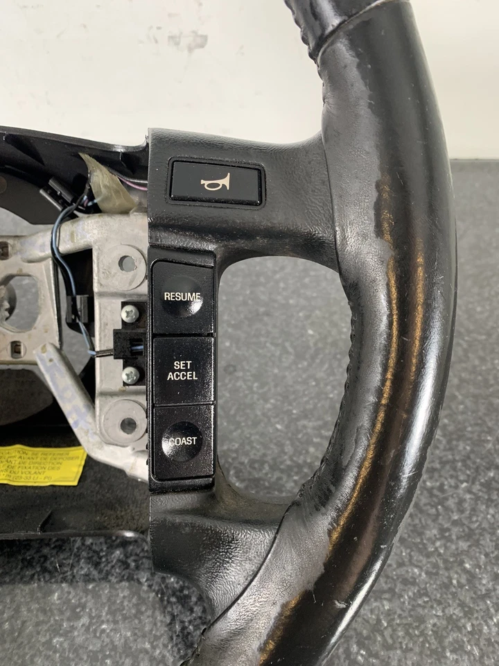 Ford F-150 F-250 F-350 1992-1996 volante de cuero con control de crucero OEM Foto 4 de 4