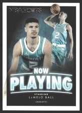 LaMelo Ball #SS-31 2020-21 Hoops Now Playing Charlotte HornetsRC Rookie