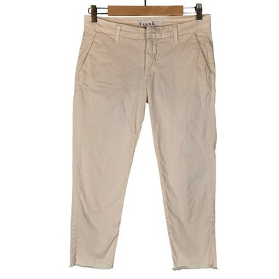 Frank & Eileen Wicklow Pants Size 4 Pale Pink Cotton Twill Cropped Chino