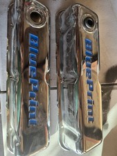 Blue Print Small Block Ford 260 289 302 351w V8 Chrome Plated Valve Covers Used Blue Print Small Block Ford 260 289 302 351w V8 Chrome Plated Valve Covers Used