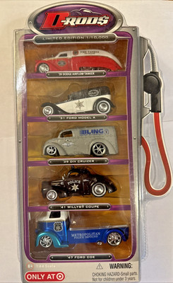 Jada D Rods 5 Pack Target Exclusive Gas Pump 1:64 Scale Limited Edition Ford COE
