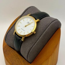 Citizen Q Q Wristwatch Quartz Analog Timepiece Mens Gold Black Authentic